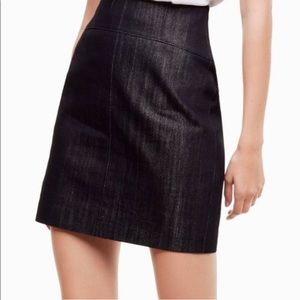 Talula Aritzia Navy Burstia Denim Sparkle Mini Skirt